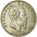 Coin, Italy, Vittorio Emanuele II, 5 Lire, 1870, Milan, VF(30-35), Silver