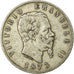 Moneta, Italia, Vittorio Emanuele II, 5 Lire, 1873, Milan, MB, Argento, KM:8.3