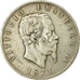 Coin, Italy, Vittorio Emanuele II, 5 Lire, 1874, Milan, VF(20-25), Silver