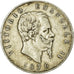 Münze, Italien, Vittorio Emanuele II, 5 Lire, 1876, Rome, S+, Silber, KM:8.4