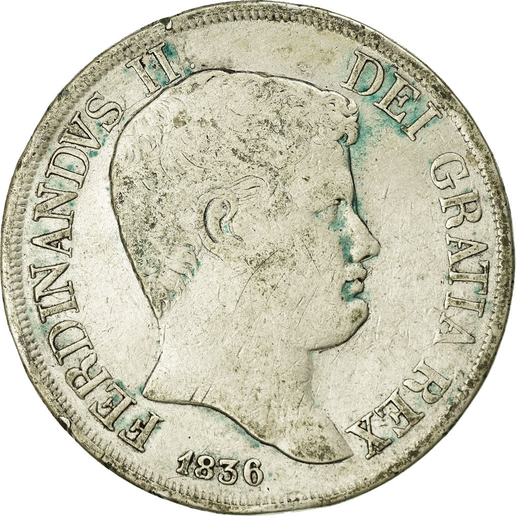 Münze, Italien Staaten, NAPLES, Ferdinando II, 120 Grana, 1836, S+, Silber