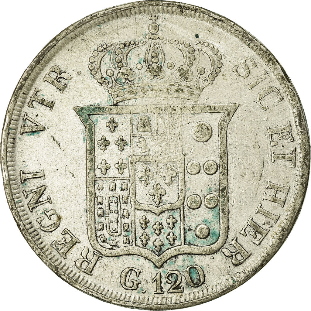 Münze, Italien Staaten, NAPLES, Ferdinando II, 120 Grana, 1836, S+, Silber