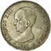 Coin, Spain, Alfonso XIII, 5 Pesetas, 1891, Madrid, VF(20-25), Silver, KM:689