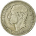 Coin, Spain, Alfonso XII, 5 Pesetas, 1885-1887, Madrid, VF(20-25), Silver