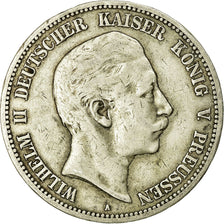 Monnaie, Etats allemands, PRUSSIA, Wilhelm II, 5 Mark, 1898, Berlin, TB+