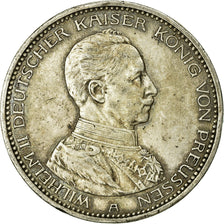 Coin, German States, PRUSSIA, Wilhelm II, 5 Mark, 1913, Berlin, VF(30-35)