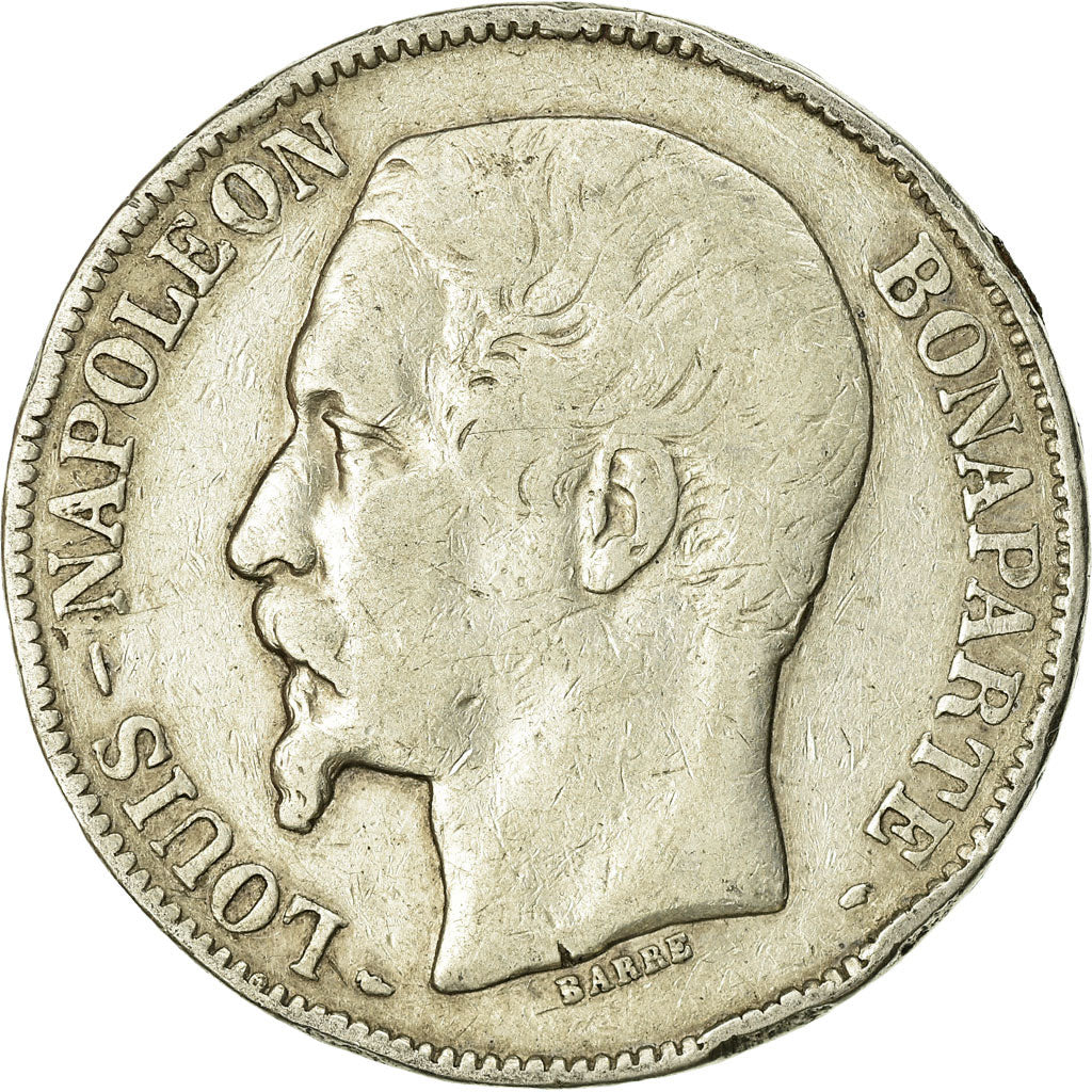 Coin, France, Napoléon III, 5 Francs, 1852, Paris, VF(30-35), Silver, KM:773.1