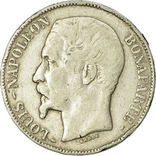 Coin, France, Napoléon III, 5 Francs, 1852, Paris, VF(30-35), Silver, KM:773.1
