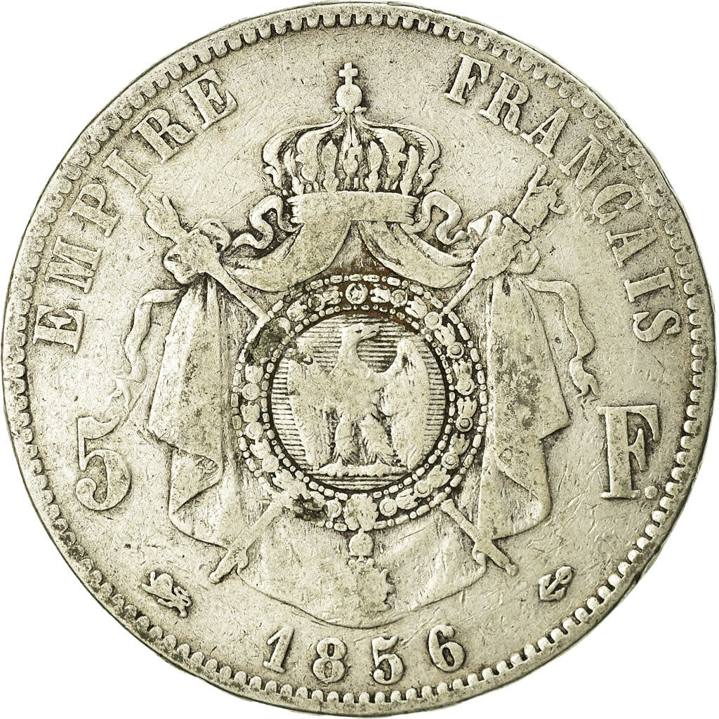 Münze, Frankreich, Napoleon III, Napoléon III, 5 Francs, 1856, Lyon, S