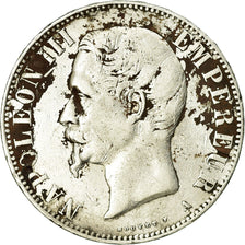 Moeda, França, Napoleon III, Napoléon III, 5 Francs, 1855, Paris, VF(20-25)