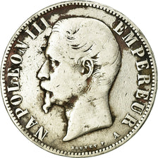 Moeda, França, Napoleon III, Napoléon III, 5 Francs, 1855, Paris, VF(20-25)