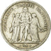Monnaie, France, Hercule, 5 Francs, 1848, Lyon, TB, Argent, Gadoury:683