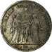 Monnaie, France, Hercule, 5 Francs, 1848, Strasbourg, TB, Argent, Gadoury:683