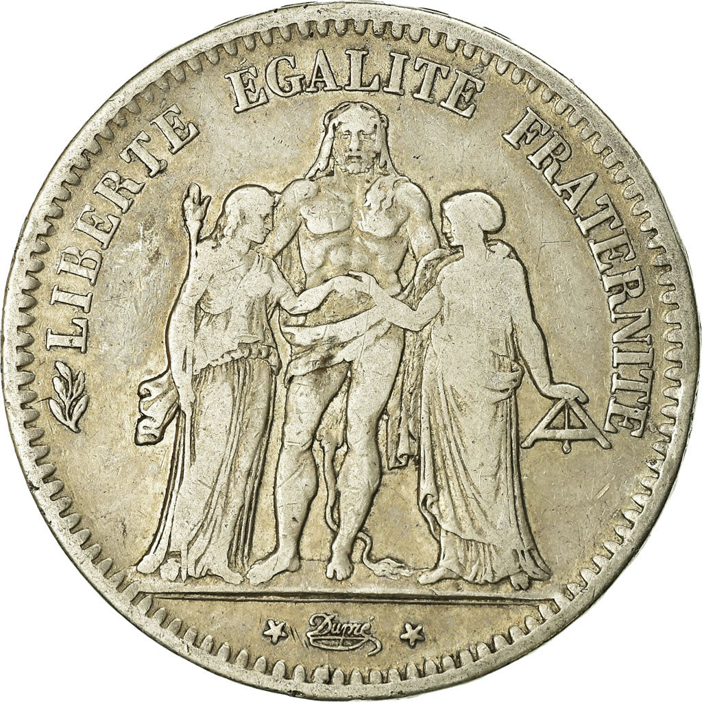 Monnaie, France, Hercule, 5 Francs, 1848, Paris, TB, Argent, Gadoury:683