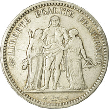 Moeda, França, Hercule, 5 Francs, 1848, Paris, VF(20-25), Prata, KM:756.1