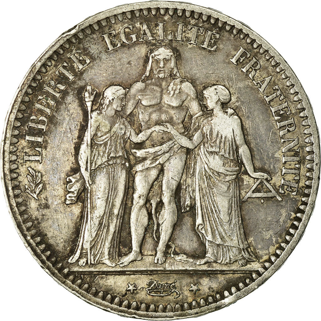 Coin, France, Hercule, 5 Francs, 1848, Paris, VF(30-35), Silver, KM:756.1