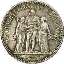 Coin, France, Hercule, 5 Francs, 1848, Paris, VF(30-35), Silver, KM:756.1
