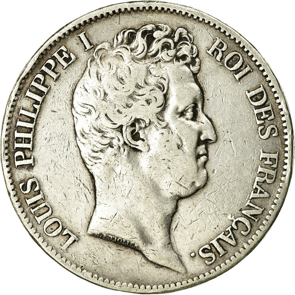 Coin, France, Louis-Philippe, 5 Francs, 1830, Paris, VF(20-25), Silver