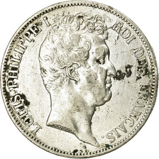 Moneta, Francia, Louis-Philippe, 5 Francs, 1830, Paris, MB, Argento, KM:735.1