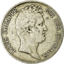 Munten, Frankrijk, Louis-Philippe, 5 Francs, 1830, Paris, Tranche en creux, FR