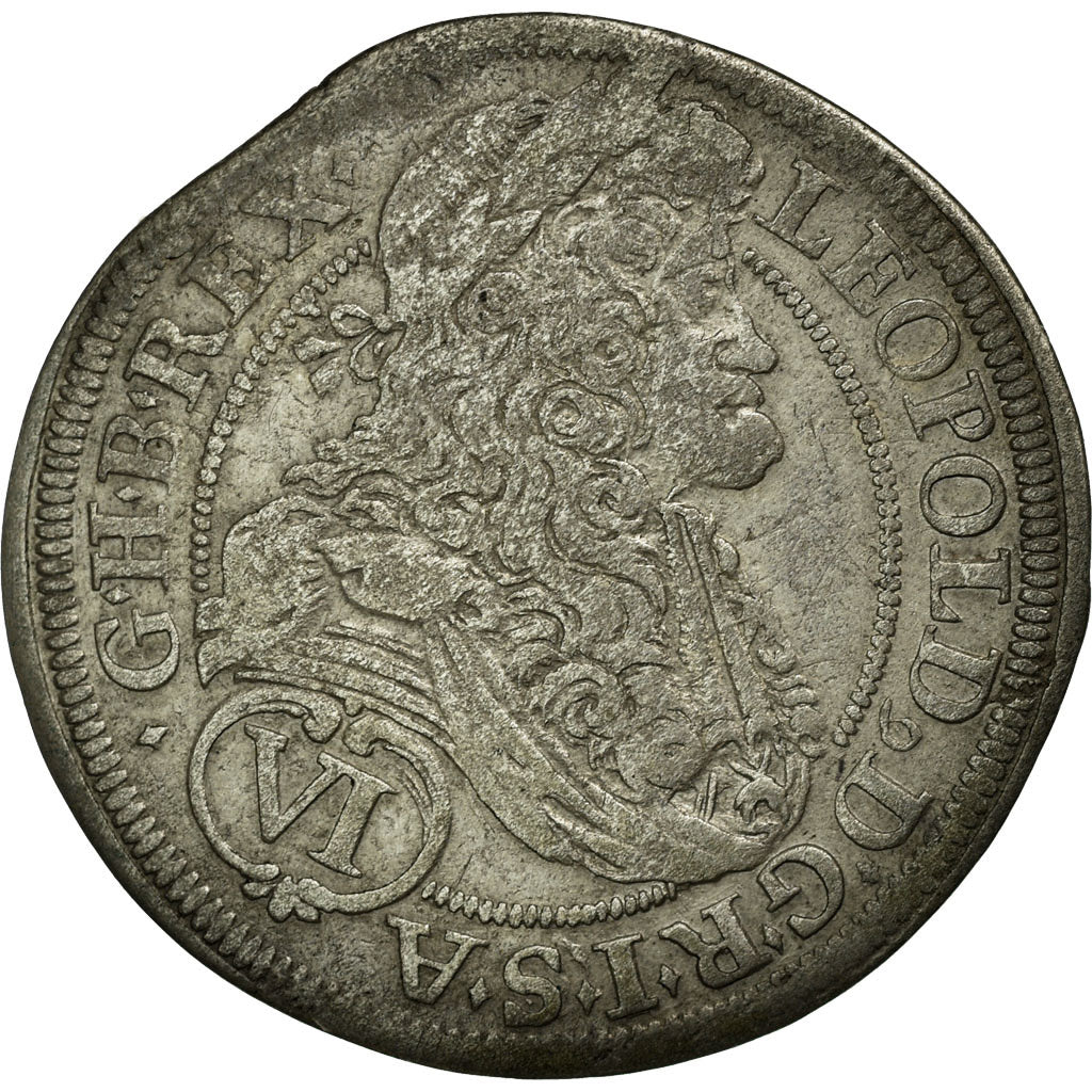 Coin, Austria, Leopold I, 6 Kreuzer, 1691, Vienna, EF(40-45), Silver, KM:1185
