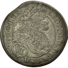 Coin, Austria, Leopold I, 6 Kreuzer, 1691, Vienna, EF(40-45), Silver, KM:1185