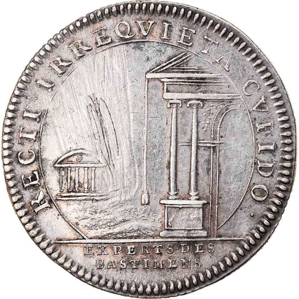 France, Token, Royal, Louis XVI, Experts des Bâtiments du Roi, AU(55-58)