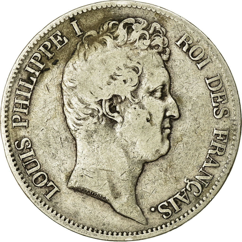 Münze, Frankreich, Louis-Philippe, 5 Francs, 1830, Marseille, Tranche en creux