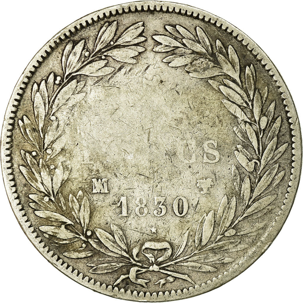 Münze, Frankreich, Louis-Philippe, 5 Francs, 1830, Marseille, Tranche en creux
