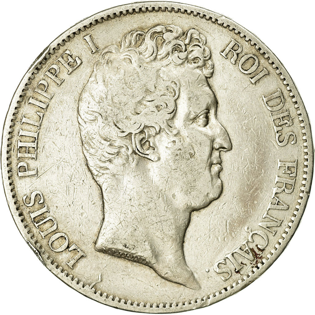 Coin, France, Louis-Philippe, 5 Francs, 1830, Paris, Tranche en relief