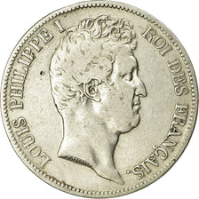 Monnaie, France, Louis-Philippe, 5 Francs, 1831, Lille, TB, Argent, Gadoury:676