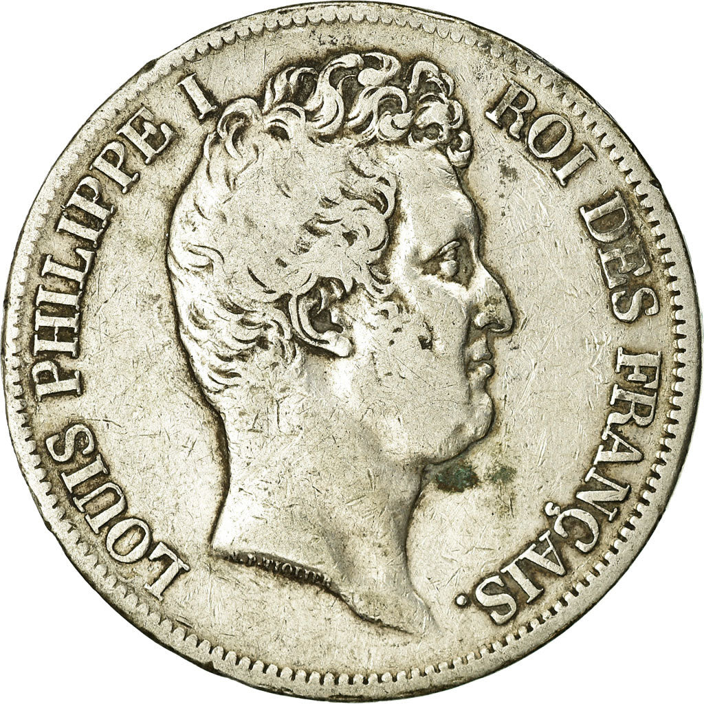 Coin, France, Louis-Philippe, 5 Francs, 1831, Lille, VF(20-25), Silver