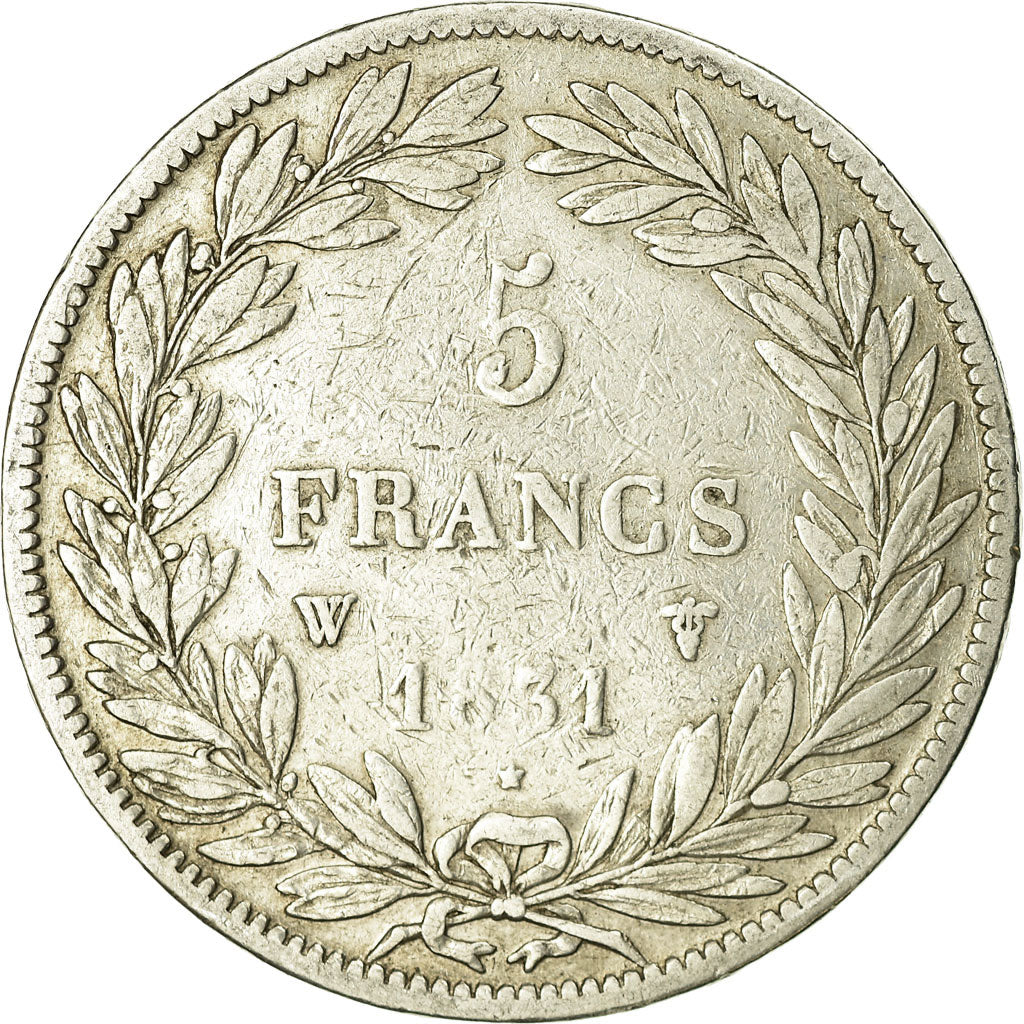 Coin, France, Louis-Philippe, 5 Francs, 1831, Lille, Tranche en relief