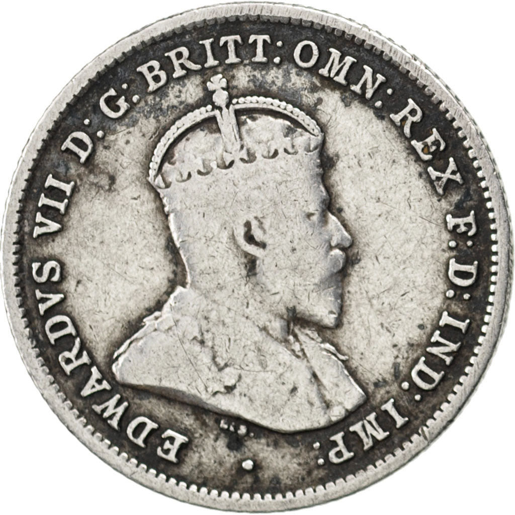 AUSTRALIA, Sixpence, 1910, London, KM #19, VF(20-25), Silver, 19.5, 2.76