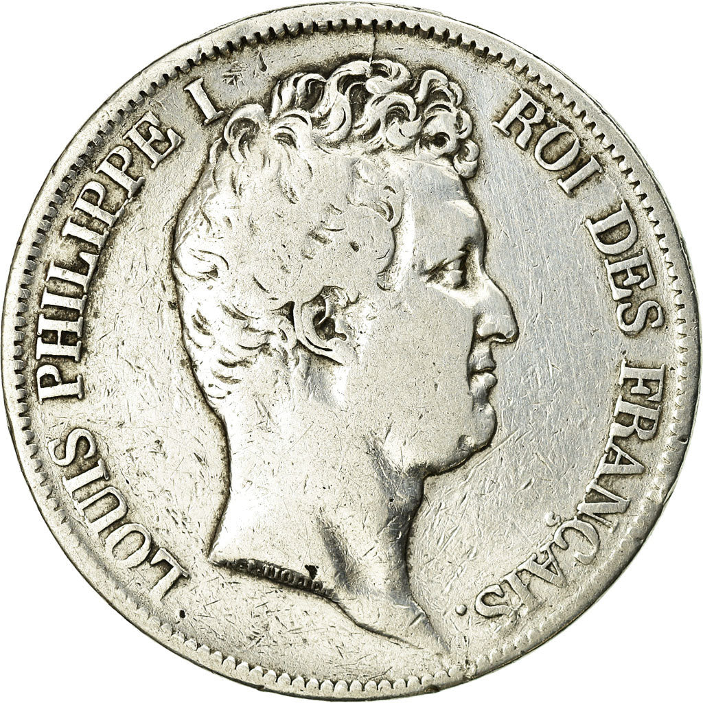 Münze, Frankreich, Louis-Philippe, 5 Francs, 1831, Rouen, S, Silber, KM:735.2