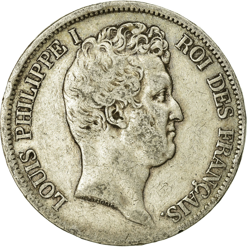 Coin, France, Louis-Philippe, 5 Francs, 1831, Rouen, VF(20-25), Silver