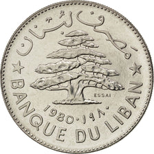 LEBANON, Livre, 1980, KM #E15, MS(65-70), Nickel, 7.95