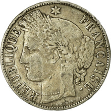 Coin, France, Cérès, 5 Francs, 1871, Bordeaux, VF(20-25), Silver, KM:818.2