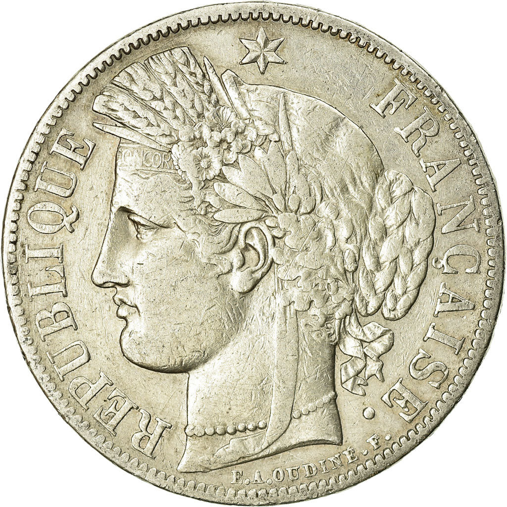 Monnaie, France, Cérès, 5 Francs, 1849, Paris, TB, Argent, Gadoury:719