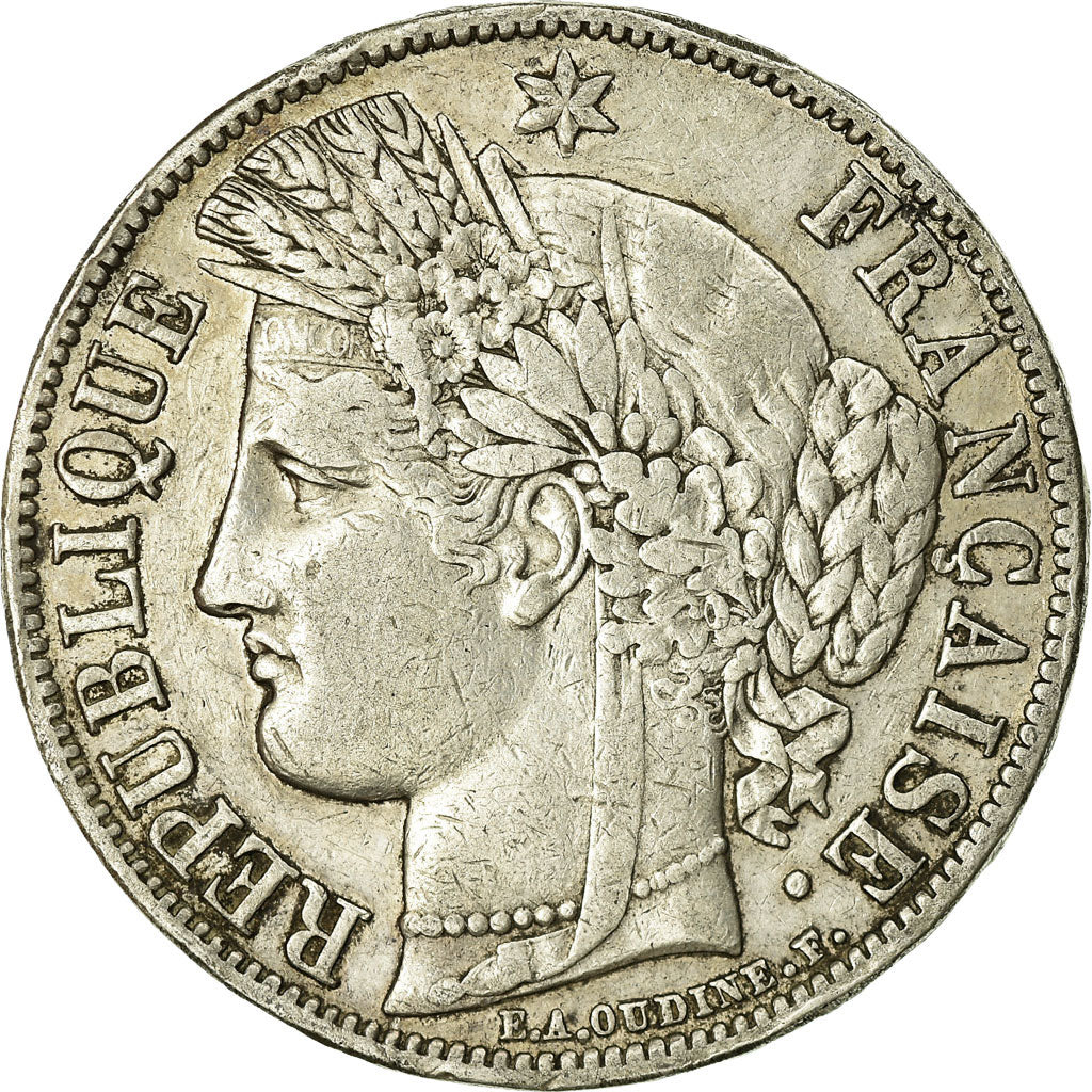 Monnaie, France, Cérès, 5 Francs, 1851, Paris, TB, Argent, Gadoury:719