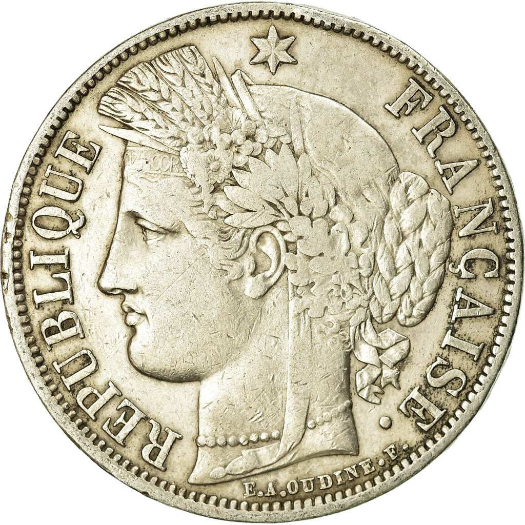 Monnaie, France, Cérès, 5 Francs, 1851, Paris, TB, Argent, Gadoury:719
