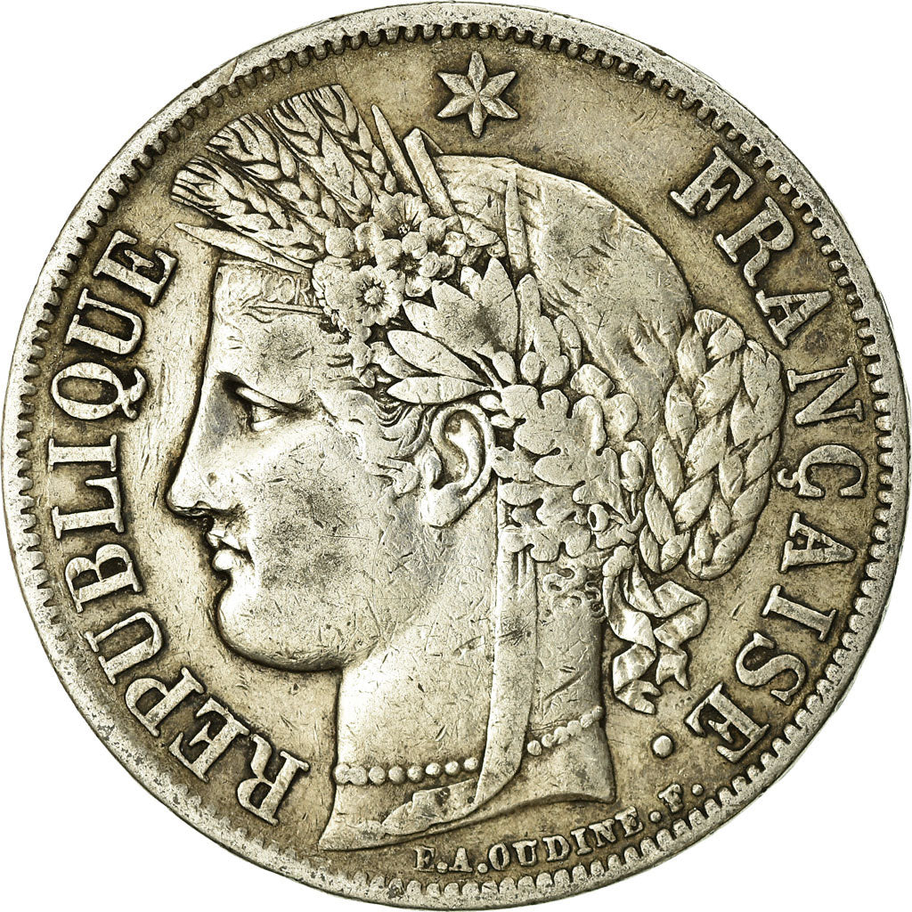 Monnaie, France, Cérès, 5 Francs, 1851, Paris, TB+, Argent, Gadoury:719