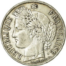 Moeda, França, Cérès, 5 Francs, 1850, Paris, VF(20-25), Prata, KM:761.1