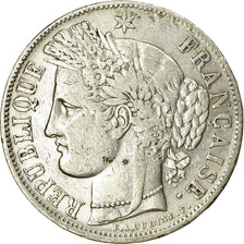 Coin, France, Cérès, 5 Francs, 1850, Paris, VF(20-25), Silver, KM:761.1