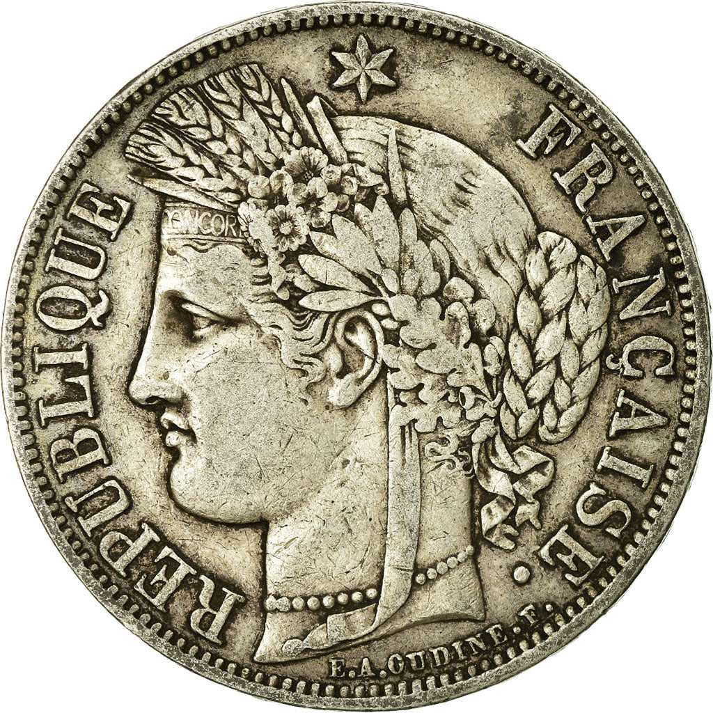 Monnaie, France, Cérès, 5 Francs, 1850, Paris, TB, Argent, KM:761.1