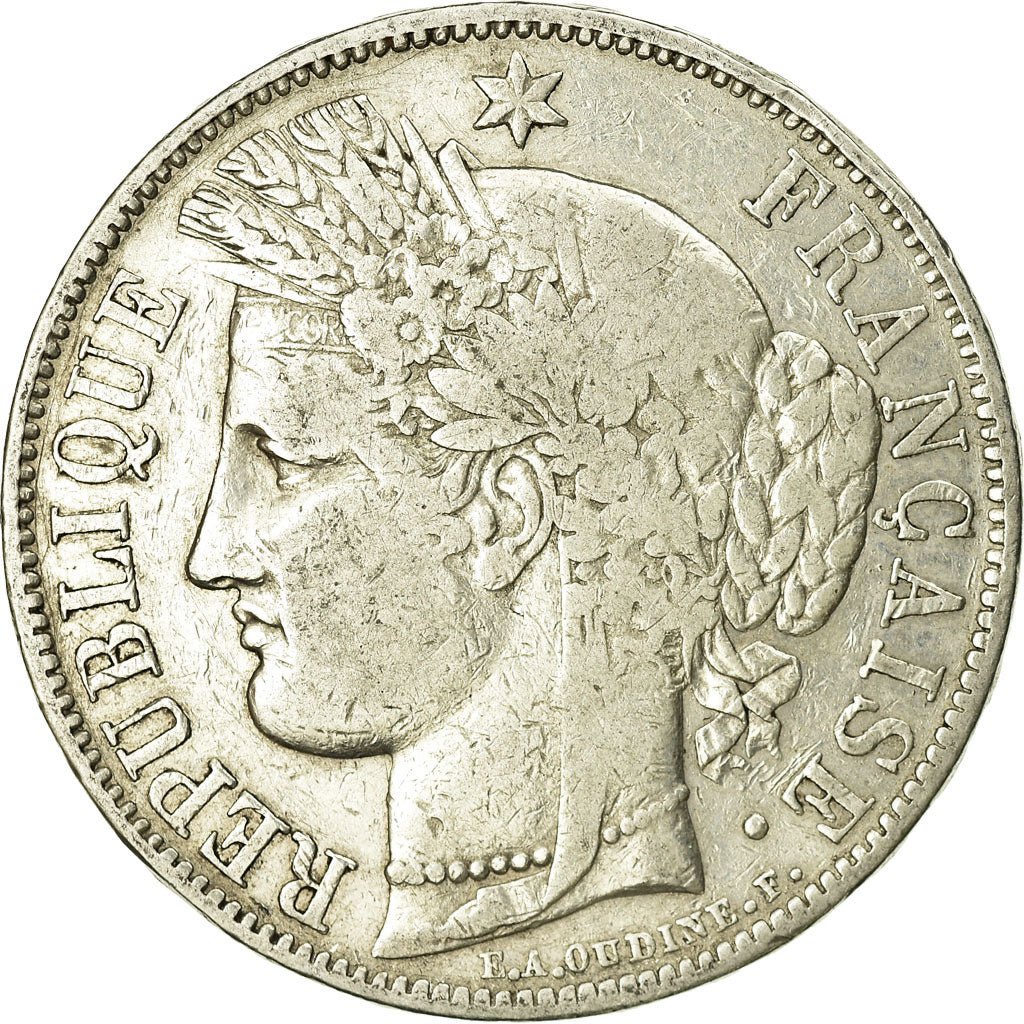 Monnaie, France, Cérès, 5 Francs, 1850, Paris, TB, Argent, KM:761.1