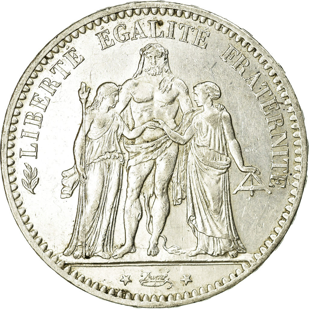 Coin, France, Hercule, 5 Francs, 1877, Paris, VF(30-35), Silver, KM:820.1