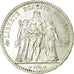 Moneta, Francja, Hercule, 5 Francs, 1877, Paris, VF(30-35), Srebro, KM:820.1