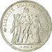 Moeda, França, Hercule, 5 Francs, 1877, Paris, VF(30-35), Prata, KM:820.1