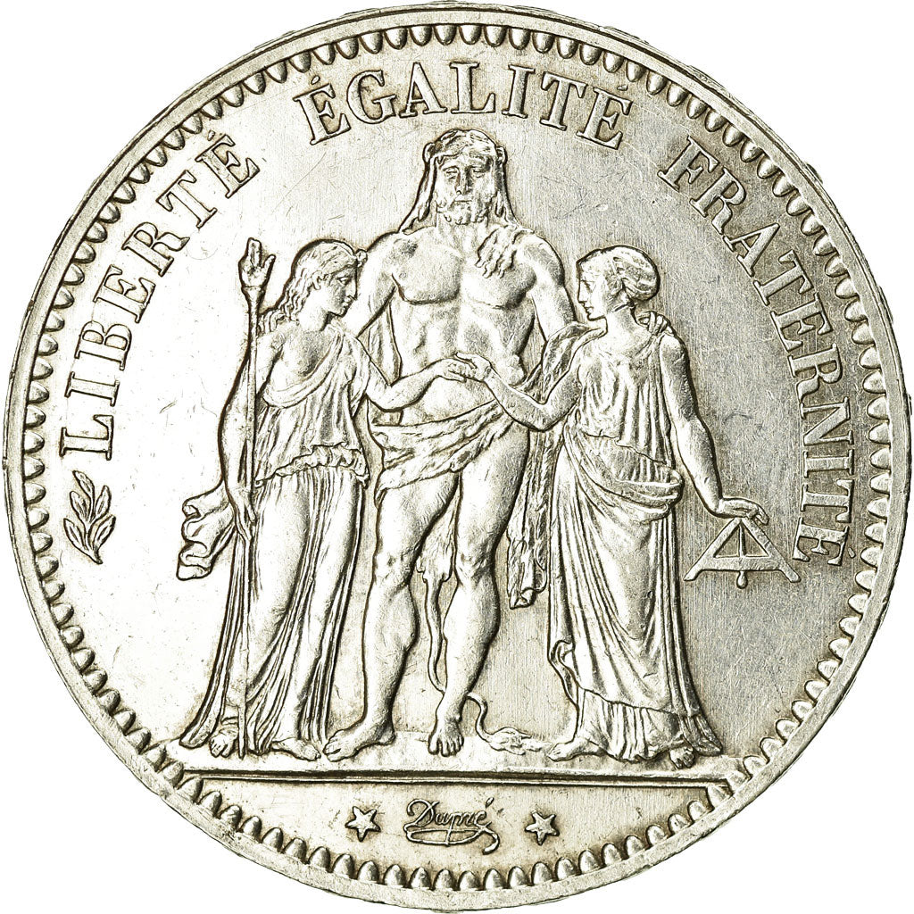 Coin, France, Hercule, 5 Francs, 1877, Paris, VF(30-35), Silver, KM:820.1